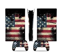 Skin Sticker Compatible For PS5 Slim Skin Disc Edition & Digital Console And Controller Vinyl Cover Skins Wraps Scratch Resistant, Compatible With For 32401 Decal Cover Wrap(Digital Edition)
