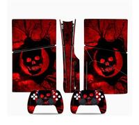 Skin Sticker Compatible For PS5 Slim Skin Disc Edition & Digital Console And Controller Vinyl Cover Skins Wraps Scratch Resistant, Compatible With For 84474 Decal Cover Wrap(Disc Version)
