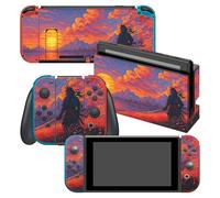 Skin Sticker Compatible with NTD Switch Cover - Samurai Pixel, No Bubble, Full Protection, Removable