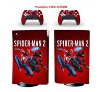 Skin Sticker for PS5 Console Controller Disc Version Vinyl Cover Spiderman 2