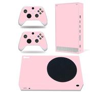 Skin Sticker for Xbox Series S Console and Wireless Controllers, Full Protective Skin Set Vinyl Decal Cover Wrap for Xbox Series S (Pure Pink)