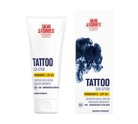 SKIN STORIES Sun Lotion SPF 50+ (100 ml), Tattoo Colour Protection Sun Cream with InkGuard Technology®, Very High Tattoo Sun Protection with Panthenol and Vitamin E to Prevent the Fading of Tattoo