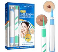 Skin Tag Removal Kit - 2-in-1, Auto Skin Tag Remover Pen Kit for 1-9mm Skin Tags, Easy & Fast Remover Wart & Mole - 60 Bands + 36 Repair Patches for Face, Body Within 3-14 Days