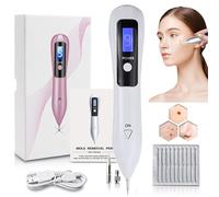 Skin Tag Removal Pen, 9 Level Adjustable Electric Plasma Removal Pen Skin Wart Tag Tattoo Dark Spot Freckle Nevus Removerr, LCD Display and Blue Light, Safely and Painlessly,White