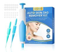Skin Tag Remover Kit with 40 Bands (2mm-8mm), Auto Fast-Acting Safe Wart Removel Tag Remover Device Skin Tag Remover Kit Wart Removal Skin Mole (Blue 40 Bands)