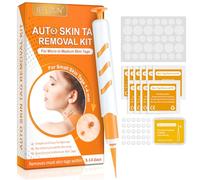 Skin Tag Remover Pen Kit for 1-4MM Size with 30Pcs Removal Rubber Bands, Drug-Free & Safe, Painless & Easy to Use (Orange)