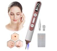 Skin Tag Remover Pen, Plasma Mole Removal Device with 19 Intensity Levels & LED Light, Replaceable Needles for Face, Body, Wart, Freckle, Age Spots