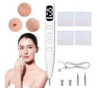 Skin Tags Removal Pen, Aceshop Professional Mole Remover Pen Kit with 19 Strength Level & Replaceable Needles Portable USB Rechargeable Mole Remover Kit for Wart Freckle Dark Spot Nevus Skin Tags