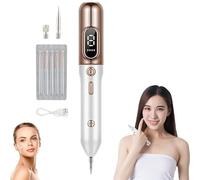 Skin Tags Remover Pen - 9 Gear Intensity, Dark Spot Black Dot Nevus Freckle Flat Blemish Pimples Remover for Face Body Skin Tag Remover, Solve Multiple Skin Problems(Gold)