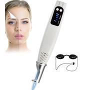 Skin Tags Remover Pen, Picosecond Laser Pen Light Therapy Tattoo Removal Machine Blue/Red Light Pigment Tattoo Scar Mole Freckle Removal Dark Spot Remover, with Glasses,Blue