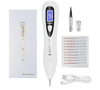 Skin Tags Remover Pen, VOONEEN Mole Remover with 9 Strength Levels &LED Spotlight, Portable Rechargeable Skin Tag Removal Pen for Wart, Freckle, Nevus, Dark Spot and Small Tattoo (White)
