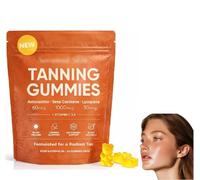Skin Tanning Gummies, 60 Gummies, Vitamin C & E for a Gradual Natural Bronzing Radiance, Skin Tone Perfection & Hydrated Luminosity, Natural Glow Support