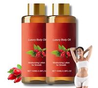Skin Tightening BodyOil with Rosehip & Castor Oil - Glow Remedy Oil for Body Firming, Intense Moisture | Magic Body Oil for Dry Skin, Anti-Sagging Care | Body Oil for Daily Nourishment - 2PCS