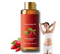 Skin Tightening BodyOil with Rosehip & Castor Oil - Glow Remedy Oil for Body Firming, Intense Moisture | Magic Body Oil for Dry Skin, Anti-Sagging Care | Body-Oil for Daily Nourishment - 1PC
