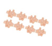 Skin Tone Feet Corrector Pad Flexible SEBS Toe Separators 3Hole Design for Postured Correction Day Wear and Foot Health SEBS Swelling Corrector