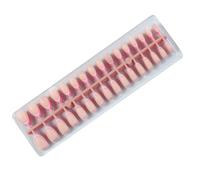 Skin Tones 32Pieces French Tip Press-on Nails Short Almond Shape Effortless Extension Stick on Nails