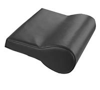 Skin-Touch Luxurious PU Upholstery Premium Quality Massage Table Bolster Support Cushions - Carry Handle + Selection of Colours/Sizes-Wedge, Knee, Neck, Shoulder, Full/Half Round (P-Shape, Black)