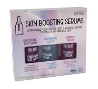 Skin Treats 3 Pack Skin Boosting Serums | Hyaluronic Serum | Niacinamide Serum | Vitamin C Serum | Smooth & Renews Skin | Vegan | Not Tested on Animals | 25ml