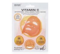 Skin Treats Hydrogel Vitamin C Face Mask Sheet Calming Anti-Inflammatory Detoxifying & Moisture Boosting (Orange Mask)