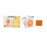 Skin Treats Vitamin C Five-Day Skincare System 7 Pieces Gift Set: 2 x Hydrogel Face Mask 120g - 5 x Essence Ampoul