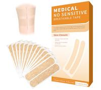 Skin Wound Closure Strips, Pack of 30 Sterile Stichless Wounds Closure First-aid Plasters 21x100mm Large Adhesive Suture Strip for Lacerations Superficial Incisions After Sutures