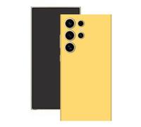 Skin Wrap Compatible with Samsung Galaxy S24 Ultra, Full Vinyl Decal Sticker Cover for Phone Back, 2 Pack Protective Film (Yellow)
