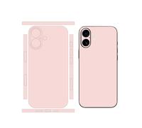 Skin Wrap for iPhone 16 Plus, Full Vinyl Decal Sticker Cover for Phone Back, 2 Pack Protective Film Compatible with iPhone (Pink)