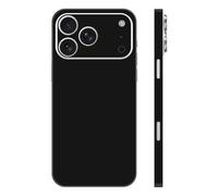 Skin Wrap for iPhone 17 Pro, Protective Film Vinyl Decal Stickers Cover for Phone Back, Camera, Frame (Black)