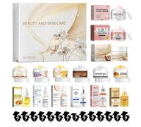 Skincare Advent Calendar 2024, Makeup Advent Calendar, 24 Days Beauty Countdown Calendar with Hydrating Skin Care Moisturizing Set, Makeup Countdown Calendar Christmas Surprise for Her