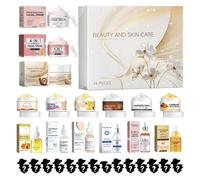 Skincare Advent Calendar 2025, 24 Days Skincare Gift Set Countdown Calendar With 24 Moisturizing Products, Great Gift For Friends And Family, Beauty Lovers, And Skin Care Novices