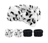 Skincare Bundle Gray Spa Headband Wristband Set for Face washing face headband wrist.Enhanced Comfort Absorbency for Routines Skincare sets.