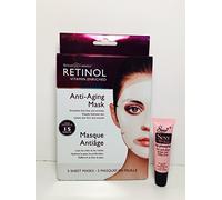 Skincare Cosmetics RETINOL Vitamin Enriched Anti-Aging 15 minute Mask 5 Sheets