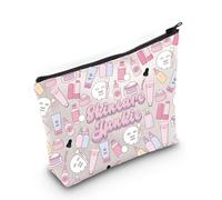Skincare Junkie Cosmetic Bag Aesthetician Gift Skincare Lover Gift Beautician Gift Cosmetology Grad Gift (Skincare Bag)