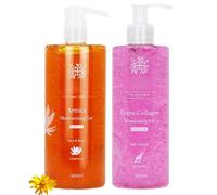 Skincare Set, Arnica Gel for Holistic Family Muscle Relief and Post-Exercise Recovery, Paired with Hydra-Collagen Anti-Ageing Moisturising Gel - 500 ml Each, Ultimate Hydration and Skin Renewal