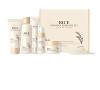 Skincare Set, Beauty Skin Care Kit, 8 Piece Facial Hydration Collection with Moisturizer, Natural Botanical Extracts Cream with Nourishing Formula, Daily Routine Shower Toiletry Organizer