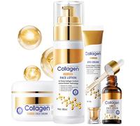 Skincare Set for Teenage Girls, Simple Skin Care Sets & Kits, Anti-Wrinkle Tighten Beauty Pamper Gifts Sets for Women, Bone Collagen Skin Care Set, 4PCS Includes Eye Cream- Serum - Lotion -Face Cream