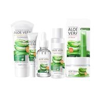 Skincare Set, Skin Care Sets & Kits, 6Pcs Skincare Gift Set for Women & Teenage Girls with Aloe Vera Extracts - Including Cleanser, Toner, Eye Cream, Face Cream, Lip Balm, Face Serum, Pamper Gifts