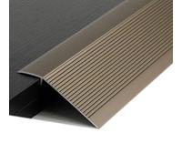 SKINCATE Floor Transition Strip Aluminum, Cuttable Threshold Ramp Drop High 10-50mm, Carpet/Wood/Tile Threshold Reducer, Seam Binder Entry Ramp(Champagne)