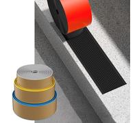 SKINCATE Rubber Stair Nosing, Self Adhesive Stair Edge Protector, Staircase Anti-slip Strips, Cuttable And Waterproof, Safety Step Trim For Tile Wood Metal Stair(Black,W:4cmxL:5m)