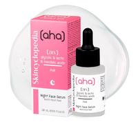 Skincyclopedia AHA Exfoliating Night Serum with 20% Lactic, Glycolic and Mandelic Acid and PHA - Chemical Peel Solution for Spots, Hyperpigmentation, Acne Scars and Pores - for Men and Women, 30ml