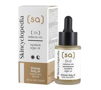 Skincyclopedia Shimmer Body Oil with 5% Argan, Shea and Castor Oil, Squalane and Gold Dust - Instant Hydration and Radiance, 30ml