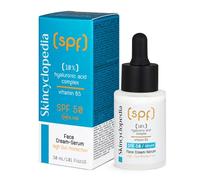 Skincyclopedia SPF 50 Face Moisturiser Sunscreen with 10% Hyaluronic Acid Complex - Ground-breaking SPF 50 Sun Cream Serum for Very High UV Protection and Concentrated Hydration, 30ml
