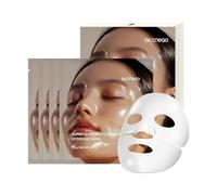 SKINEGO Pharmeus Super Glow Deep Collagen Hydrogel Mask 1.48 oz × 4 Sheets, 5,000,000ppb Hydrolyzed Collagen, Elasticity, Wrinkle Care & Radiance, Overnight K-Beauty Mask (4 Count (Pack of 1))