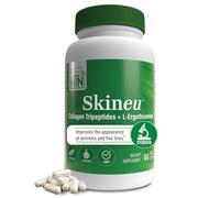 Skineu Collagen Tripeptide + L-Ergothioneine | Advanced Anti-Aging Formula | Morikol Marine Collagen | Supports Skin Hydration, Elasticity & Joint Health | Non-GMO & Gluten-Free | 60 VegeCapsules