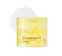 SKINFOOD Banana PDRN Silky Toner Pads, Instant Hydration Skin Prep for Makeup, Dual Textured Gel & Gauze Exfoliating Facial Toner Pads, 3rd Gen PDRN, Korean Vegan Skincare (60 Counts)