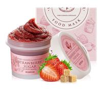 SKINFOOD Mask Strawberry Sugar Wash Off Face Masks, Facial Pore Cleanser 120g (4.23 oz) - Hydrating & Nourishing, Clearing Exfoliator with BHA Pore & Sebum Shower