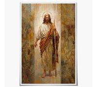 SKINGE Jesus Christ Oil Painting Renaissance Wall Art Jesus Preaching for Beings Holy Religion Canvas Print Poster Christian Wall Decor for Prayer Room,Bedroom and Living Room(Unframed 16x24in)