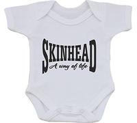 Skinhead A Way of Life Funny Humour Cotton White Baby Vest OR BIB (3 to 6 Month Vest)