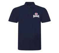 Skinhead Embroidered Mens Polo Shirt British Skin Head Embroidery (UK, Alpha, 3XL, Regular, Regular, Navy)