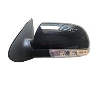 SKINII Complete Wing Mirror For Hyundai For Santa Fe 2.4L 2.7L 2007 2008 2009 2010 2011 2012 8PINS With Lamp Car Folding Side Rearview Mirror Complete Door Wing Mirror(Only Left black)